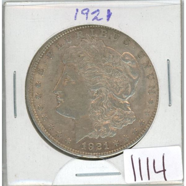 1921 USA Morgan silver dollar