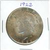 Image 1 : 1922S USA Peace silver dollar