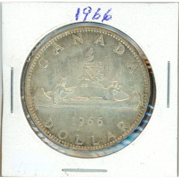 1966 Canadian silver dollar