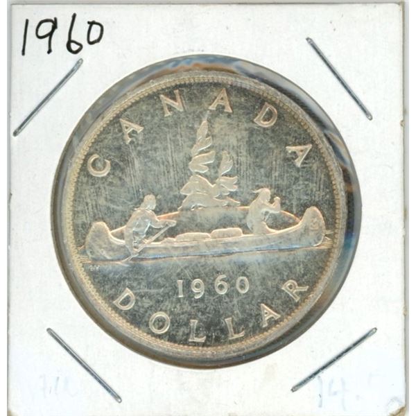 1960 Canadian silver dollar