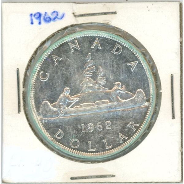 1962 Canadian silver dollar