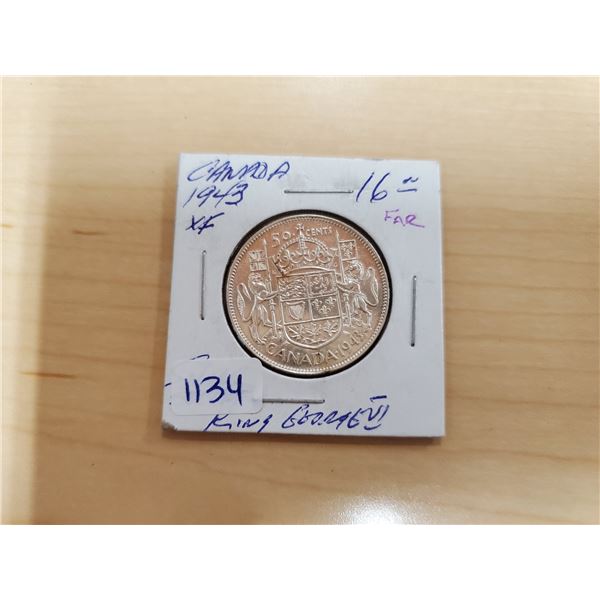 1943 silver 50 cent "far"