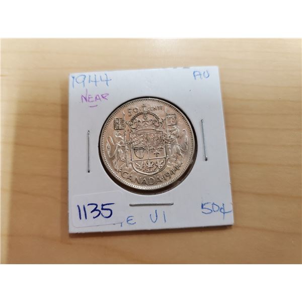 1944 silver 50 cent "near"
