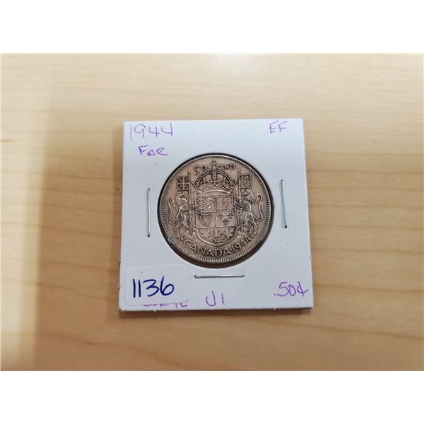 1944 silver 50 cent "far"