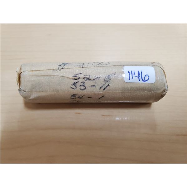 1952-1969 5 cent roll -40 coins