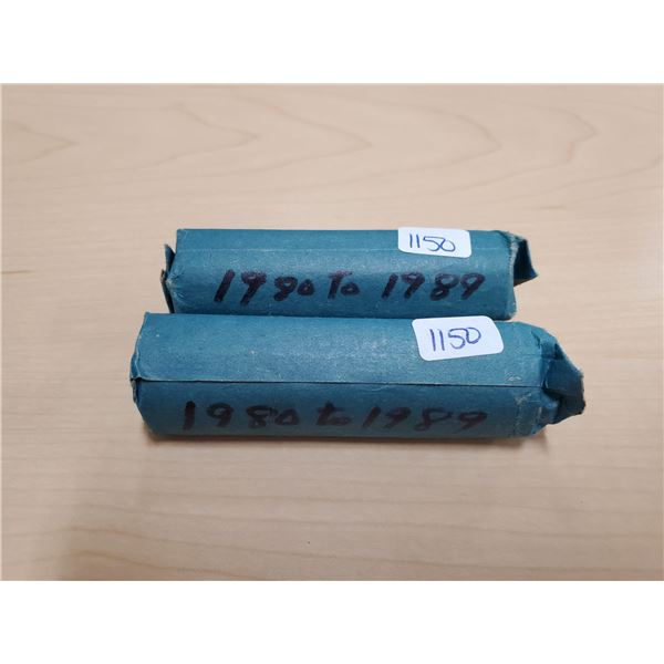 1980 + 1989 5 cent roll -80 coins