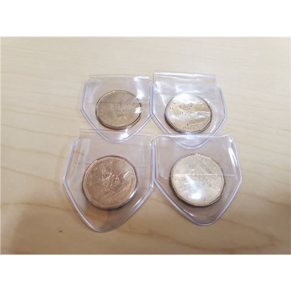 4 canadian loonies 4-2004 olympic