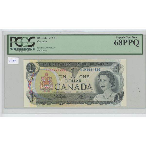1973 Canadian $1 Bill