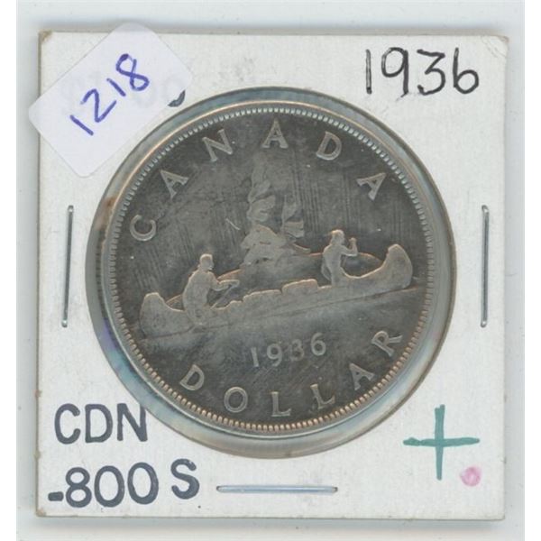 1936 Canadian $1 Coin