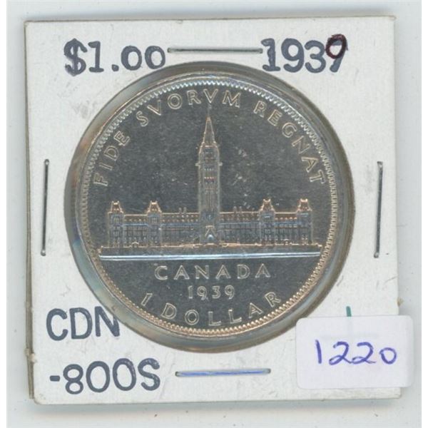 1939 Canadian $1 Coin