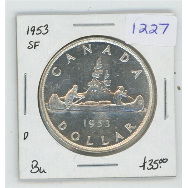 1953 Canadian $1 Coin