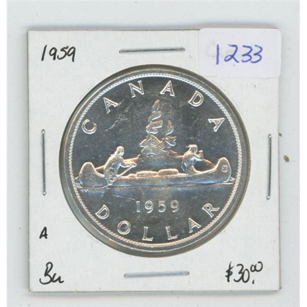 1959 Canadian $1 Coin