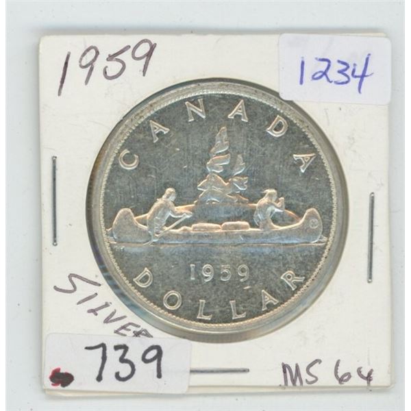 1959 Canadian $1 Coin