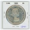 Image 1 : 1963 Canadian $1 Coin