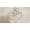 Image 1 : Large Glass Serving Tray with Large Lid and Built-in Bowl