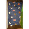 Image 2 : NHL Hockey Official Drapes/Curtains - 2X 7'X41" and 1X 41"X62"