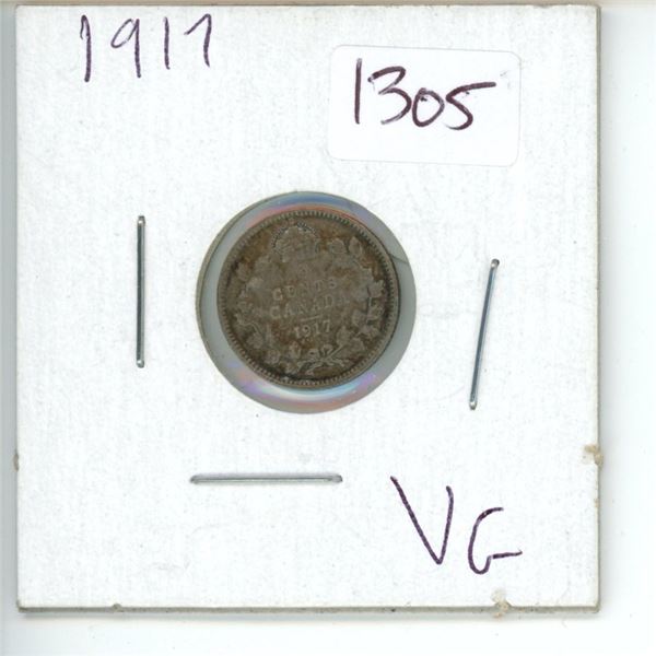 1917 Canadian 5 Cent Coin