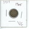 Image 1 : 1917 Canadian 5 Cent Coin