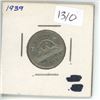 Image 1 : 1939 Canadian 5 Cent Coin