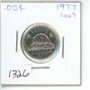 Image 1 : 1977 Canadian 5 Cent Coin (Low 7)