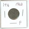 Image 1 : 1936 Canadian 5 Cent Coin
