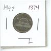 Image 1 : 1947 Canadian 5 Cent Coin