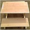 Image 1 : Children's Table 30.75"x17"x20" & 2 Benches 30.75"x10.25"x11.5"