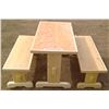 Image 3 : Children's Table 30.75"x17"x20" & 2 Benches 30.75"x10.25"x11.5"