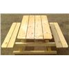 Image 1 : Children's Picnic Table with Attached Benches 41.5"x32"x19"