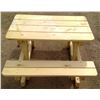 Image 2 : Children's Picnic Table with Attached Benches 41.5"x32"x19"