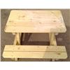 Image 4 : Children's Picnic Table with Attached Benches 41.5"x32"x19"