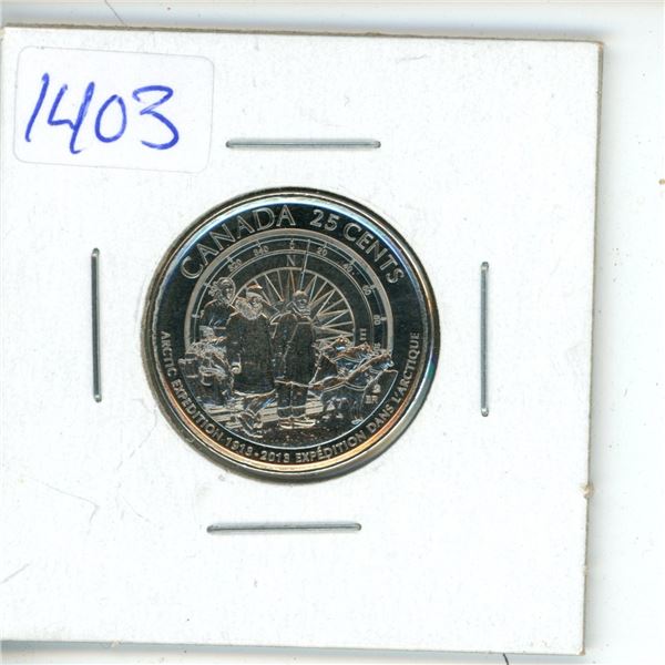 2013 Canadian 25 Cent/Quarter - Commemorative Arctic Expedition