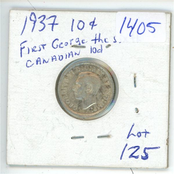 1937 Canadian 5 cent (First King George 6th)