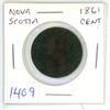 Image 1 : 1861 Nova Scotia 1 cent Coin (Penny)