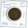 Image 1 : 1871 Prince Edward Island 1 cent Coin (Penny)