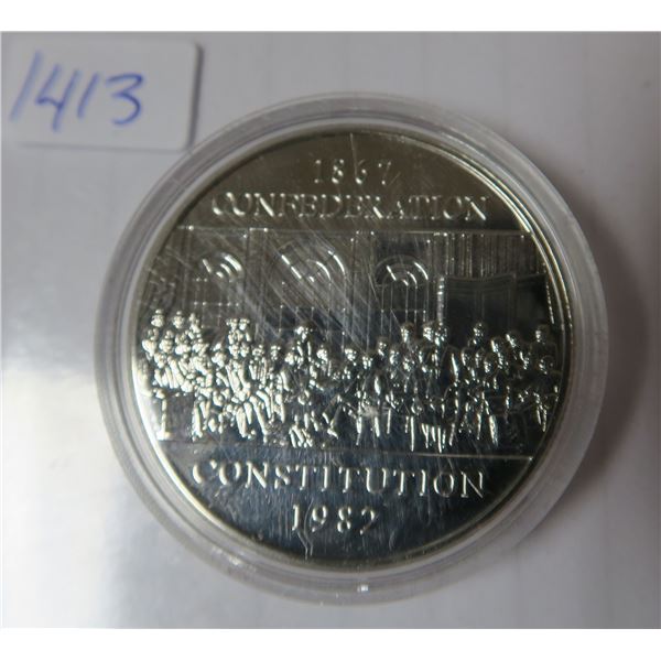 1982 Canadian Nickel Dollar - 1867 Confederation Constitution