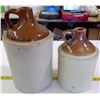 Image 2 : Set of 2 Whiskey Jugs (1Gallon, 1/2 Gallon)