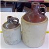Image 1 : Set of 2 Whiskey Jugs (1/2 Gallon, 1/4 Gallon)