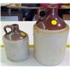 Image 2 : Set of 2 Whiskey Jugs (1/2 Gallon, 1/4 Gallon)