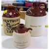 Image 1 : Set of 3 Decorative Whiskey Jugs (Small)