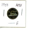 Image 1 : 1955 Canadian 5 Cent Nickel Coin