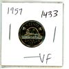 Image 1 : 1957 Canadian 5 Cent Nickel Coin