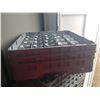 Image 1 : DISH WASHER RACK W/ 25 FOOTED WATER GLASSES