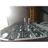 Image 1 : DISH WASHER RACK W/ 25 FOOTED WATER GLASSES