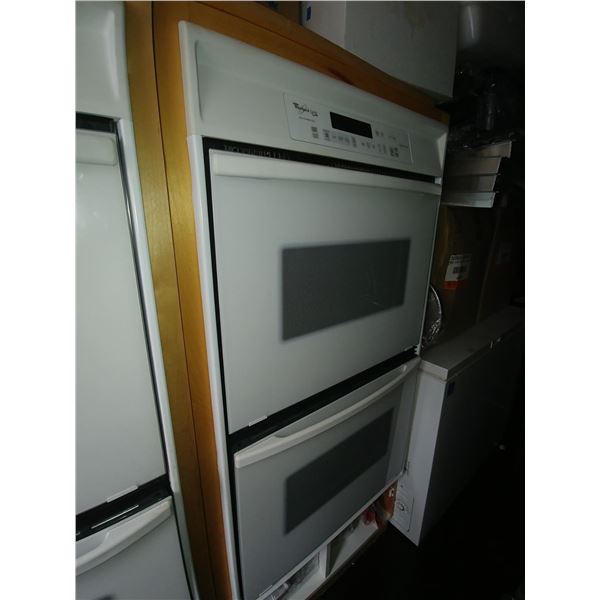 WHIRLPOOL GOLD DOUBLE WALL OVEN (Like new) in SELF-CONTAINED MOVEABLE CABINET