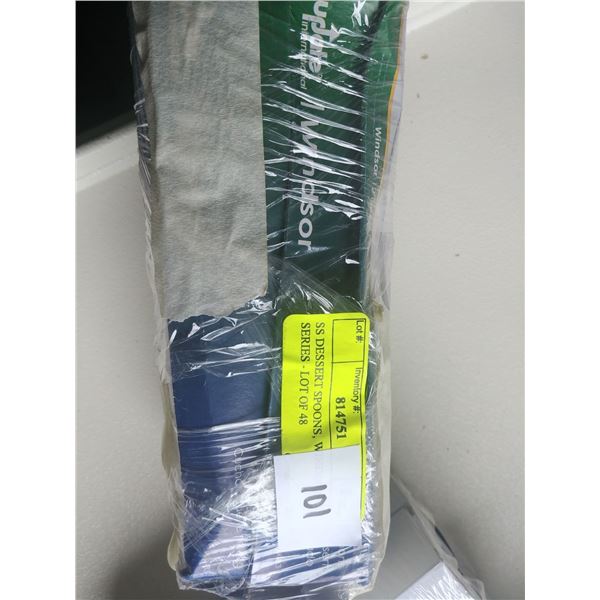 48 NEW STAINLESS WINDSOR DESSERT SPOONS