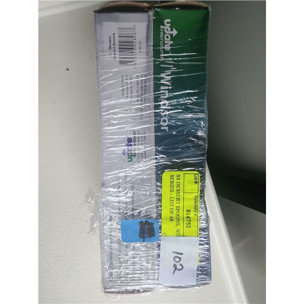 48 NEW STAINLESS WINDSOR DESSERT SPOONS