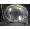 Image 1 : 3-NEW 18" OVAL CHROME PLATTERS