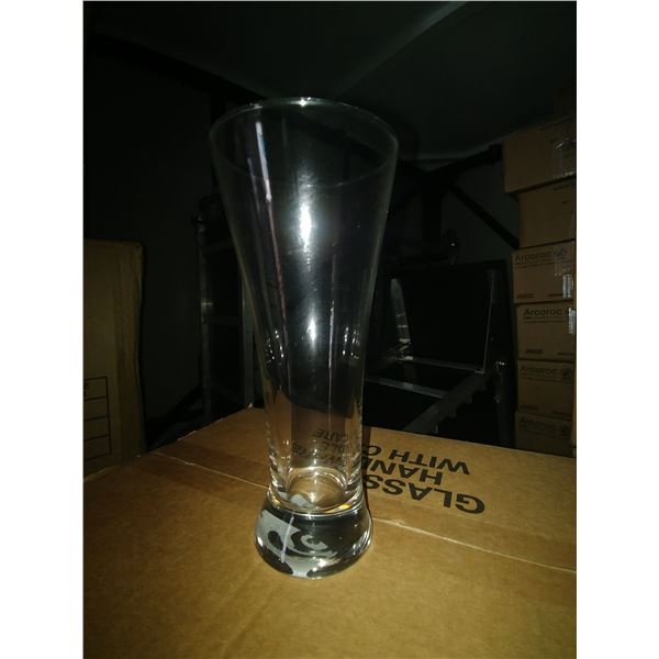 NEW- CASE OF 12 12OZ PILSNER GLASSES