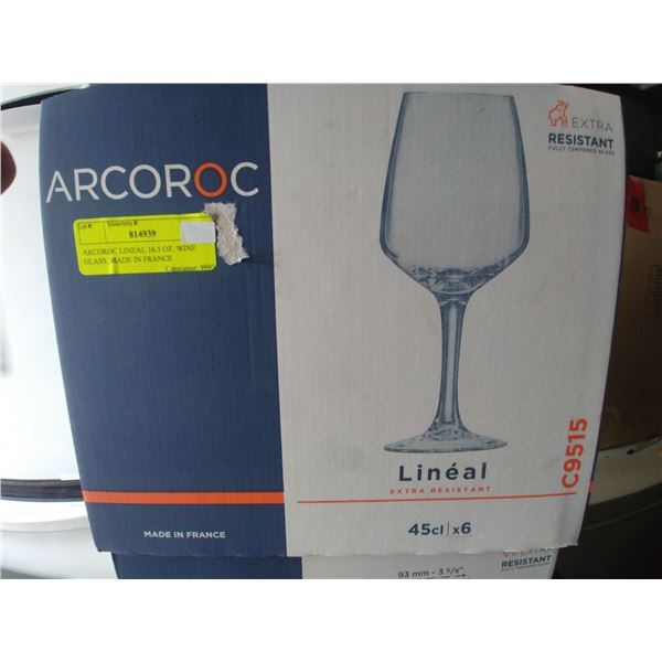 NEW CASE OF 6 HIGH END, EXTRA RESISTANT 16.5OZ WINE GLASSES